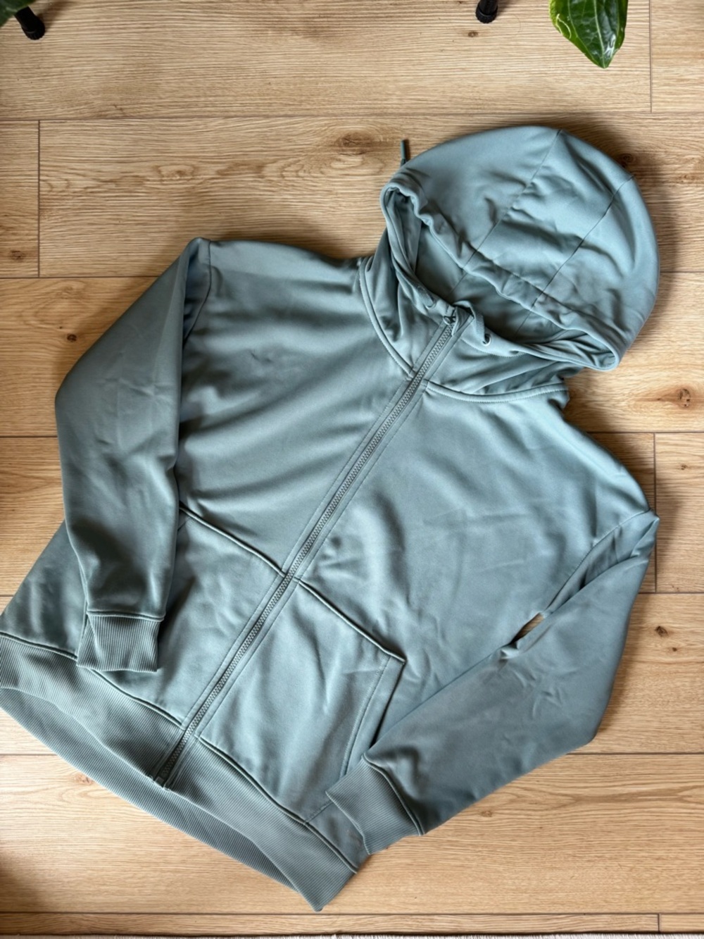 mondetta full zip blue sweatshirt hoodie